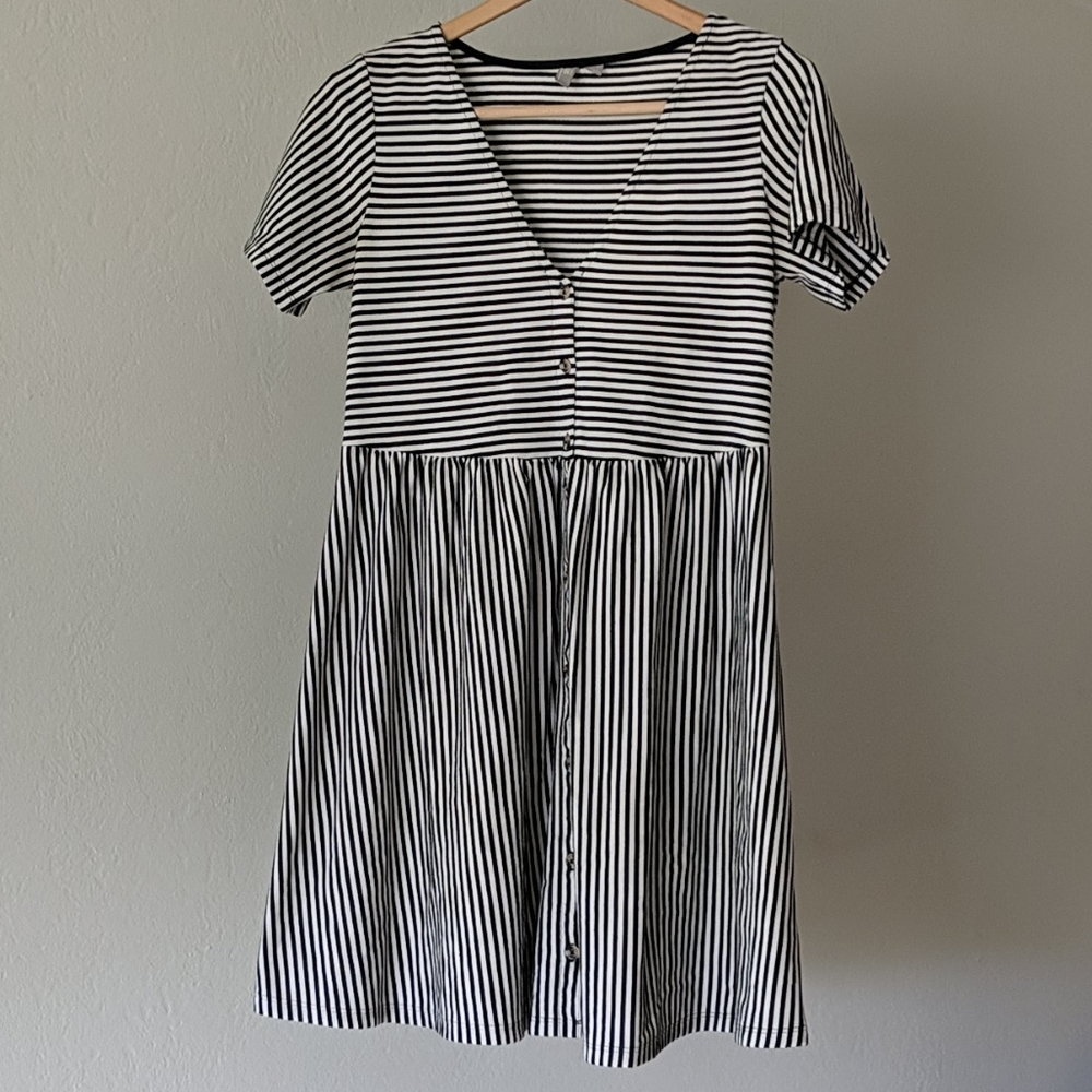 ASOS striped skater dress